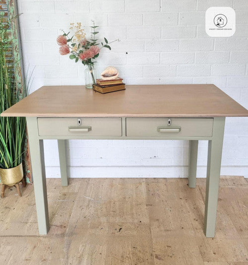 ヴィンテージ　ウィッカーデスク　パステル Olive Wood Chalk Mineral Paint | Dixie Belle – Dixie Belle Paint