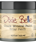 Jar of Dixie Belle Chalk Mineral Paint in Briar Patch on a white background