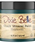 Jar of Dixie Belle Chalk Mineral Paint in Heirloom color on a white background