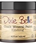 Jar of Dixie Belle Chalk Mineral Paint in Kindling color on a white background