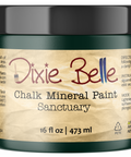 Jar of Dixie Belle Chalk Mineral Paint in Sanctuary color on a white background