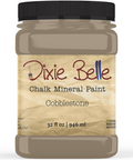 Jar of Dixie Belle Chalk Mineral Paint in Cobblestone color on a white background