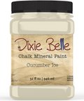 Jar of Dixie Belle Chalk Mineral Paint in Cucumber Ice color on a white background