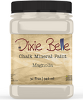 Jar of Dixie Belle Chalk Mineral Paint in Magnolia color on a white background