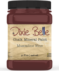 Jar of Dixie Belle Chalk Mineral Paint in Muscadine Wine color on a white background