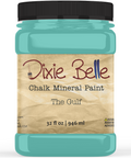 Jar of Dixie Belle Chalk Mineral Paint in The Gulf color on a white background