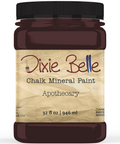 Jar of Dixie Belle Chalk Mineral Paint in Apothecary color on a white background