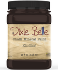 Jar of Dixie Belle Chalk Mineral Paint in Kindling color on a white background