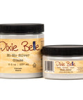 Two jars of Dixie Belle Hi-Ho Silver Glaze on a white background