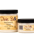 Two jars of Dixie Belle Pearlescent Glaze on a white background