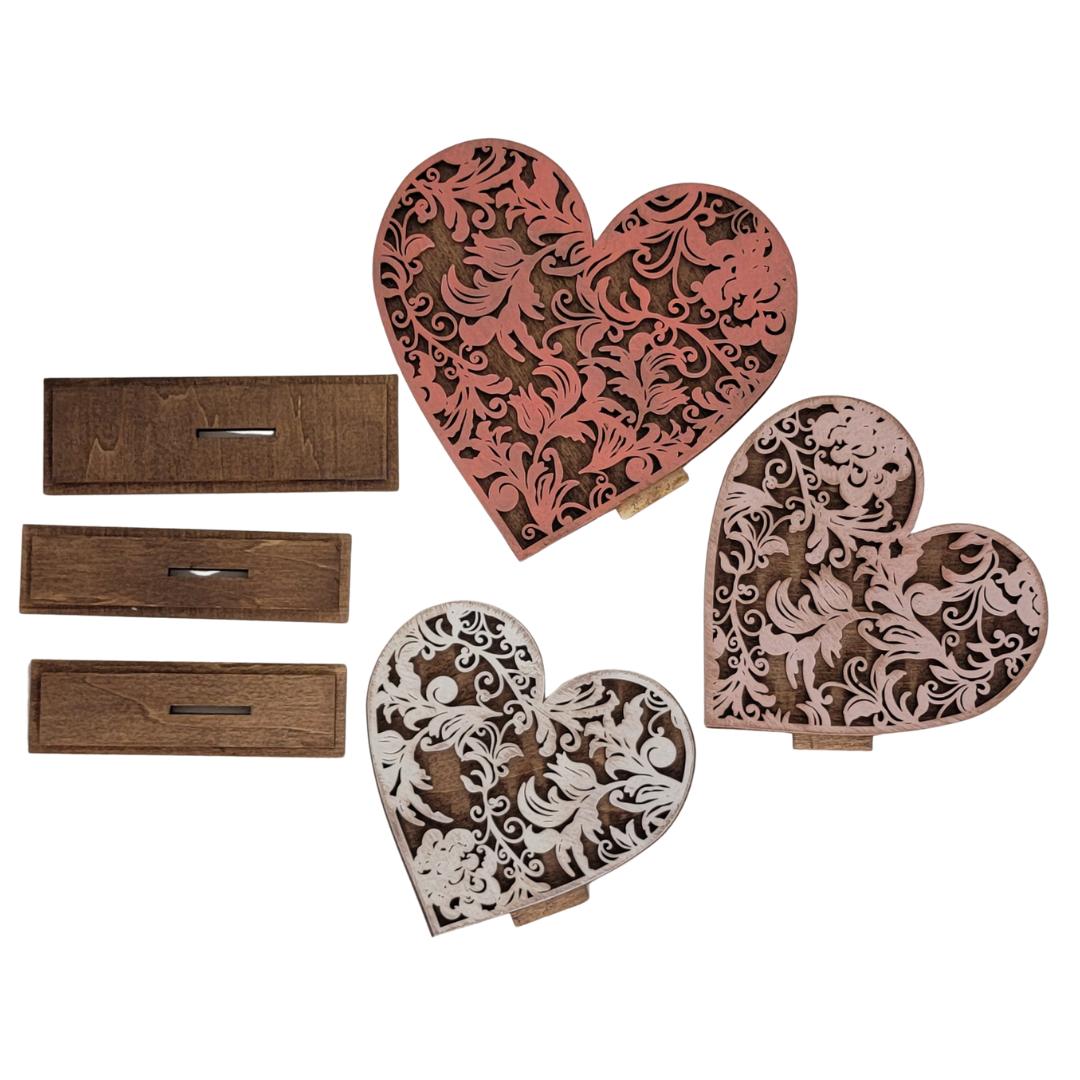 Filigree Hearts Wood Cutouts – Dixie Belle Paint