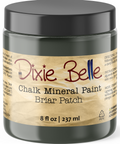 Jar of Dixie Belle Chalk Mineral Paint in Briar Patch on a white background