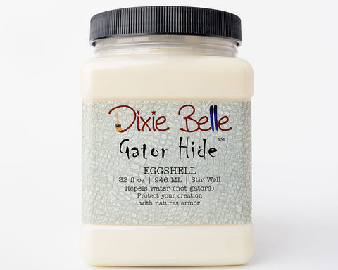 Jar of 32 oz. Dixie Belle Gator Hide in Eggshell finish on a white background