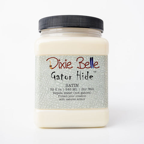 Jar of 32 oz. Dixie Belle Gator Hide Satin on a white background