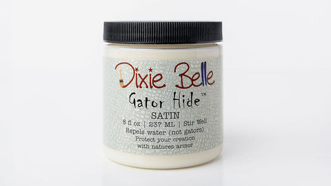 Jar of 8 oz. Dixie Belle Gator Hide Satin on a white background