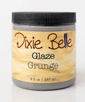 Jar of Dixie Belle Glaze Grunge on a white background