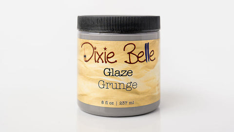 Jar of Dixie Belle Glaze Grunge on a white background