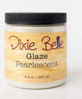 Jar of Dixie Belle Glaze Pearlescent on a white background