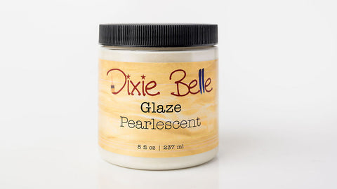 Jar of Dixie Belle Glaze Pearlescent on a white background