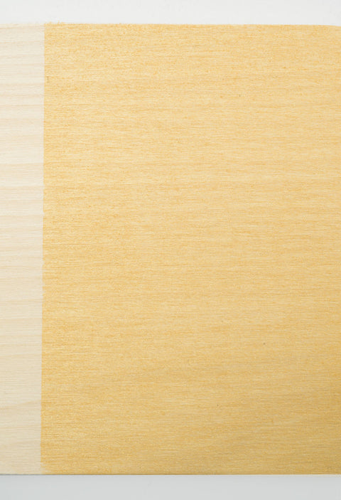 Gold Shimmer Glaze on a wooden board