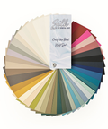 Color swatch wheel of Silk all-in-one mineral paint on a white background