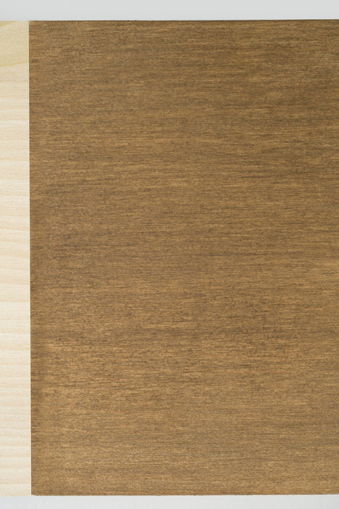 Van Dyke Brown Glaze on a wooden board