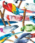 Belles and Whistles Birds - Rice Decoupage Paper is a simple way to visually enhance any surface of your project! Closeup view of Birds - Rice Decoupage Paper