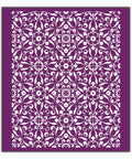 Belles and Whistles Delicate Lace - Silkscreen Stencil provides an extra decorative touch to any project!
This shows a sheet of silkscreen stencil that have mosaic flowers.