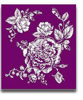 Belles and Whistles Floral - Silkscreen Stencil provides an extra decorative touch to your project!
Layout of the Floral - Silkscreen Stencil