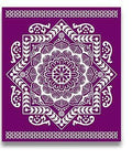 Belles and Whistles Mandala - Silkscreen Stencil provides an extra decorative touch to any project! Silkscreen stencil Mandala.