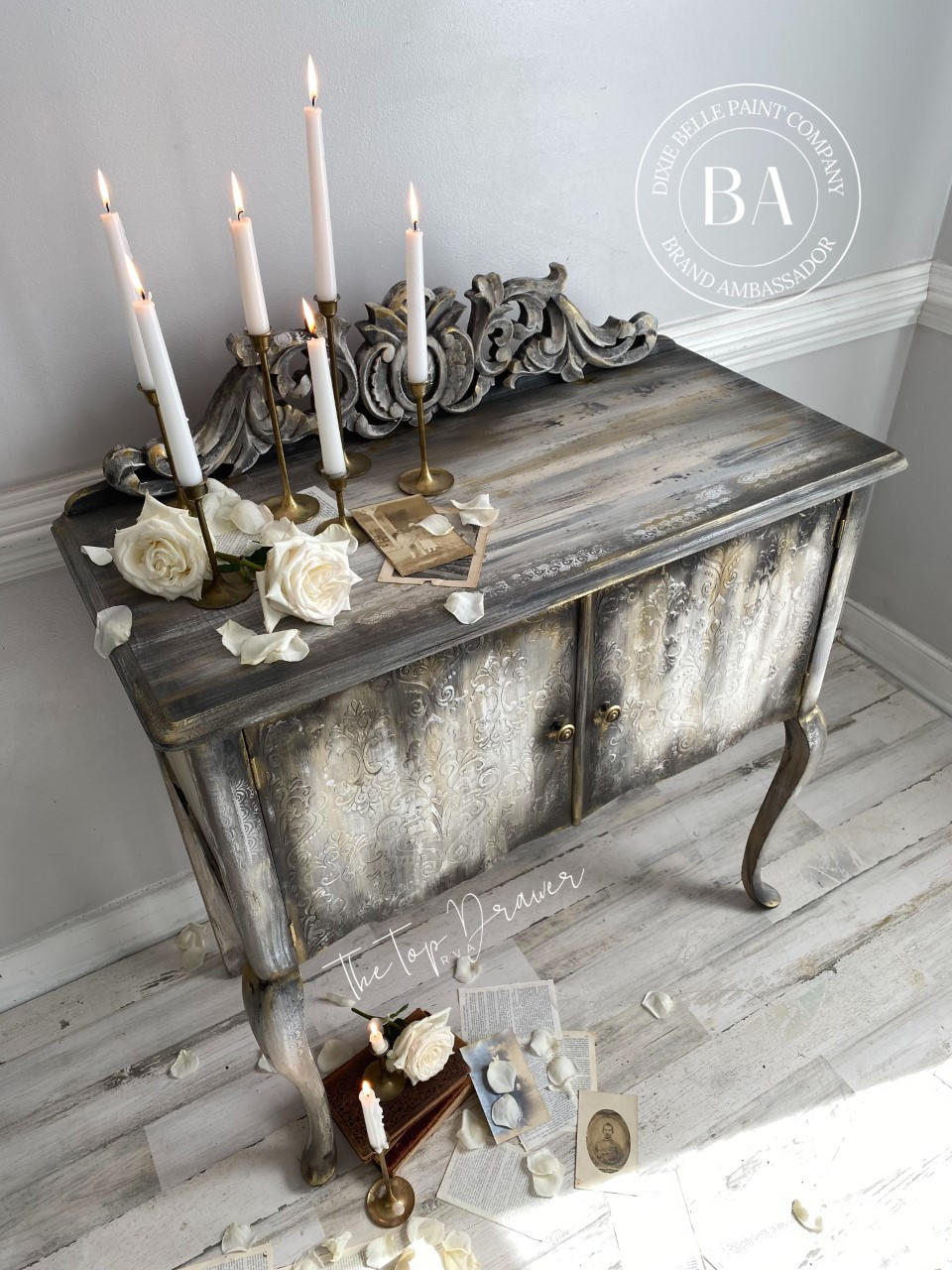 Victorian Damask - Stencil - Dixie Belle Paint Company