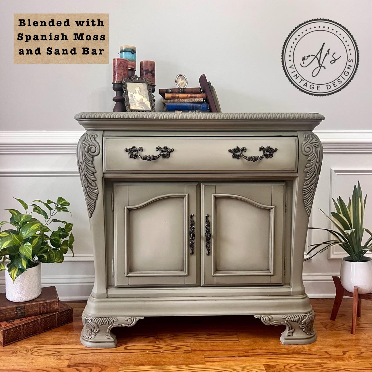 デコパージュꔛ‬ꕤインテリア雑貨♡ハサミホルダー&マルチBOX♡スズランリメイク Spanish Moss Chalk Mineral Paint - Dixie Belle Paint Company