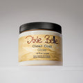 A jar of Dixie Belle Clear Coat Gloss with a black lid and beige label, containing 16 fl oz (473 ml) of product, is displayed against a plain, light background.