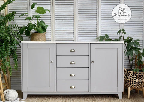 french linen chalk paint dresser French Linen Painted Armoire