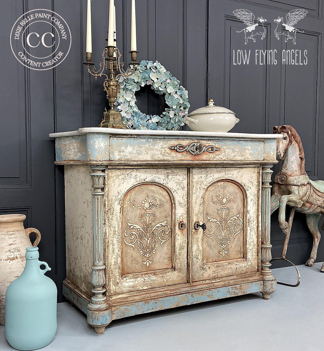マルチファブリック(マティス)Still Life 150x100 Savannah Mist Chalk Mineral Paint - Dixie Belle Paint Company