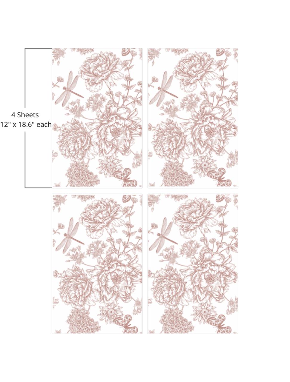 Dragonfly Blooms - Large Transfer | Dixie Belle Paint