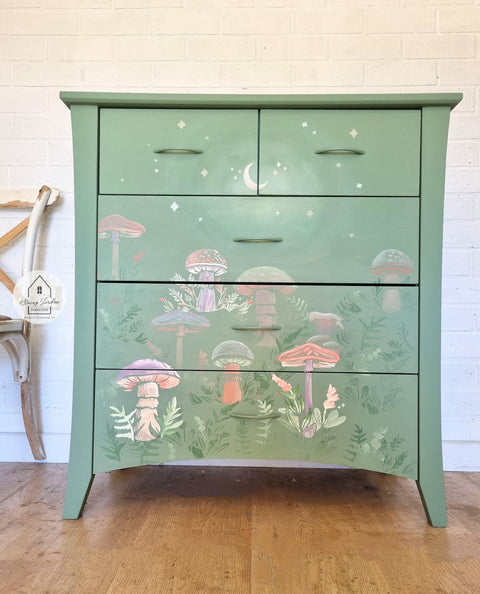 Moonlit Mushrooms - Stencil | Dixie Belle Paint Moonlit Mushrooms - Stencil | Dixie Belle Paint