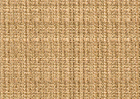 Tan woven fabric texture with a detailed, intricate pattern creating a grid-like effect. The texture gives a sense of warmth and coziness.