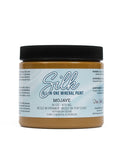 Mojave Silk All-In-One paint is perfect for painting kitchen cabinets, bathroom cabinets and painting furniture. 16 oz. can of  Mojave  yellow Silk paint.