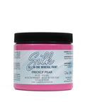 Prickly Pear Silk All-In-One paint is perfect for painting kitchen cabinets, bathroom cabinets and painting furniture. 16oz. front of pink Prickly Pear Silk All-In-One paint.