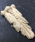 WoodUBend Applique #6076 (Set of 2) is the perfect mouldable embellishment for any project!
One of the Applique #6076 (Set of 2) out of the packaging staged on a black crinkled background.