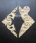 WoodUBend Corner Applique #2093 (set of 2) is the perfect mouldable embellishment for any project!
There are two wooden appliques in this pack.  These corner pieces would be good for anyone who is a vintage lover and would like to spice up their furniture.
