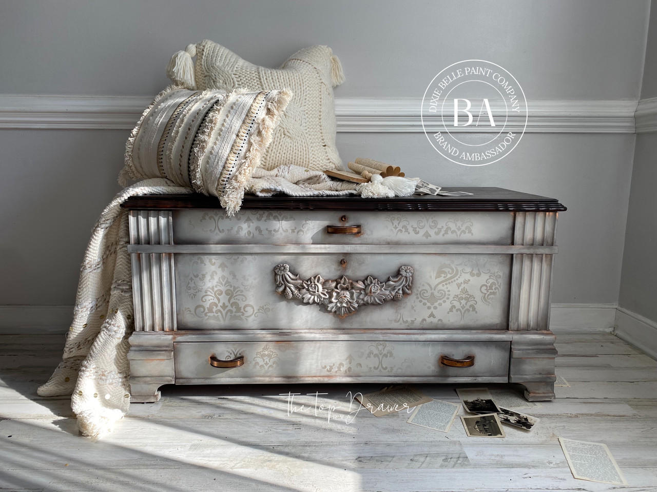 Floral Applique #X1001 - Dixie Belle Paint